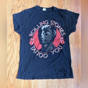 Madeworn Vintage Rolling Stones Tattoo You Tour T shirt Black XL